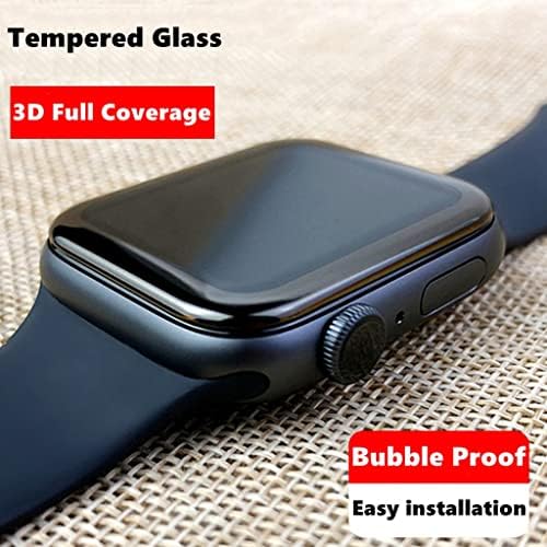 [2 חבילות] Apple Watch Series 8 / Series 7 מגן מסך 41 ממ, צפו 7 מגן מסך 41 ממ, זכוכית מחוסמת 3D כיסוי